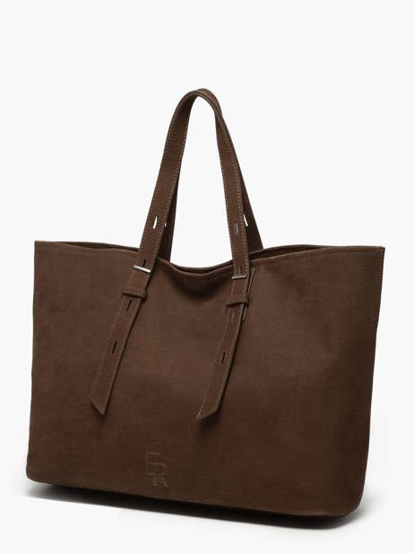 Handtas Cavalier Nubuck Leder Etrier Bruin cavalier nubuck ECAN127M ander zicht 1